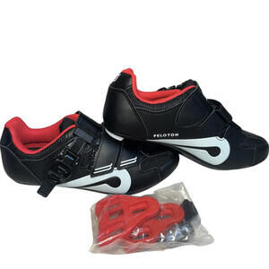 Peloton Bike Cycling Shoes Women's PL-SH-B-36 Black White US 6 / EU 36 NEW